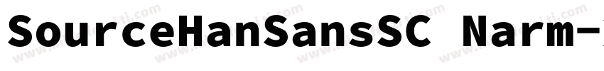 SourceHanSansSC Narm字体转换